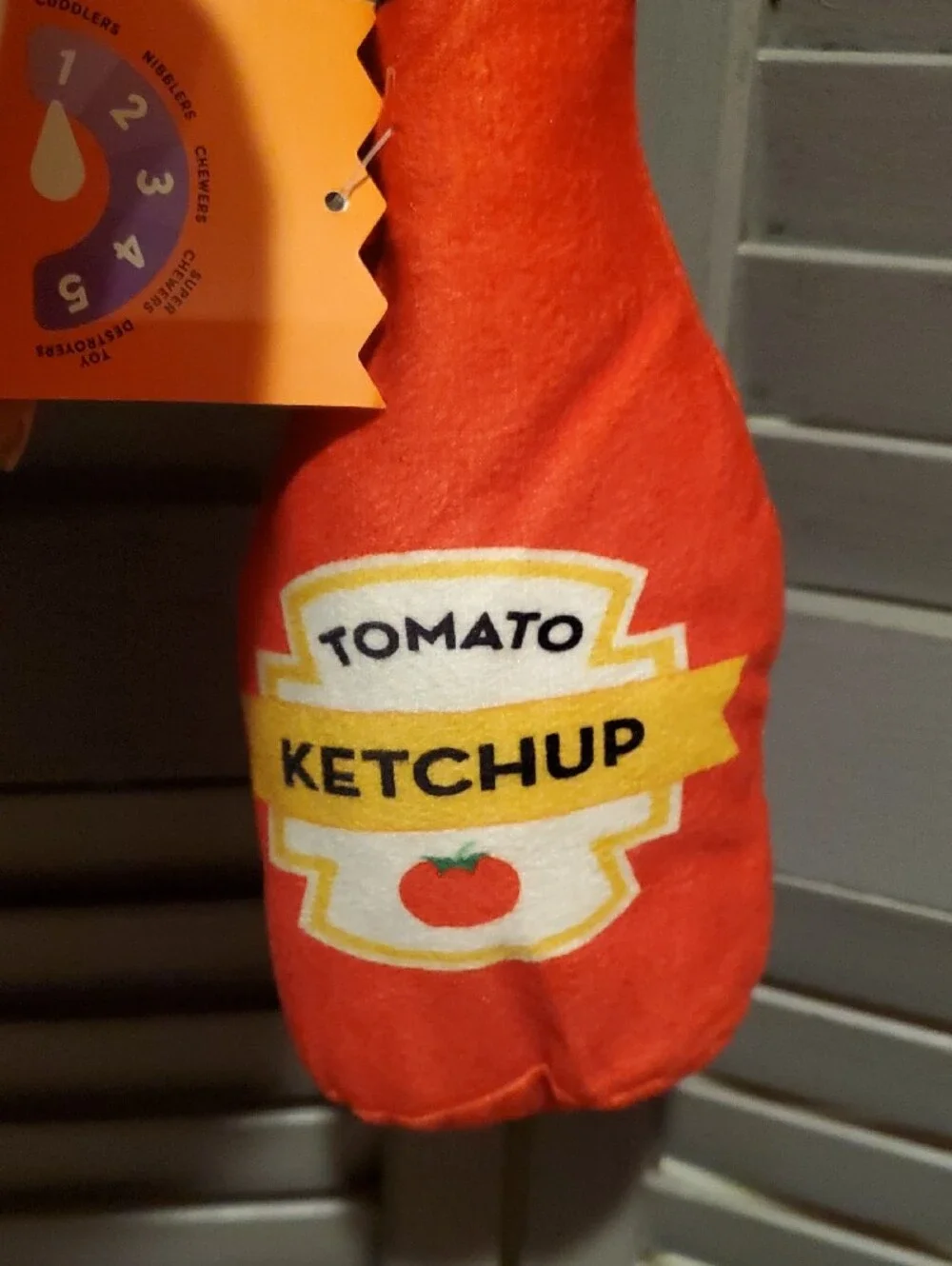 Boots & Barkley Red and Yellow Plush Hot Pet Costume with Ketchup Toy Size S NWT
